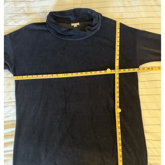 J Jill Pure Jill | Women’s Ribbed Cowl Neck Long Sleeve Shift Dress Black 2X - Picture 7 of 8